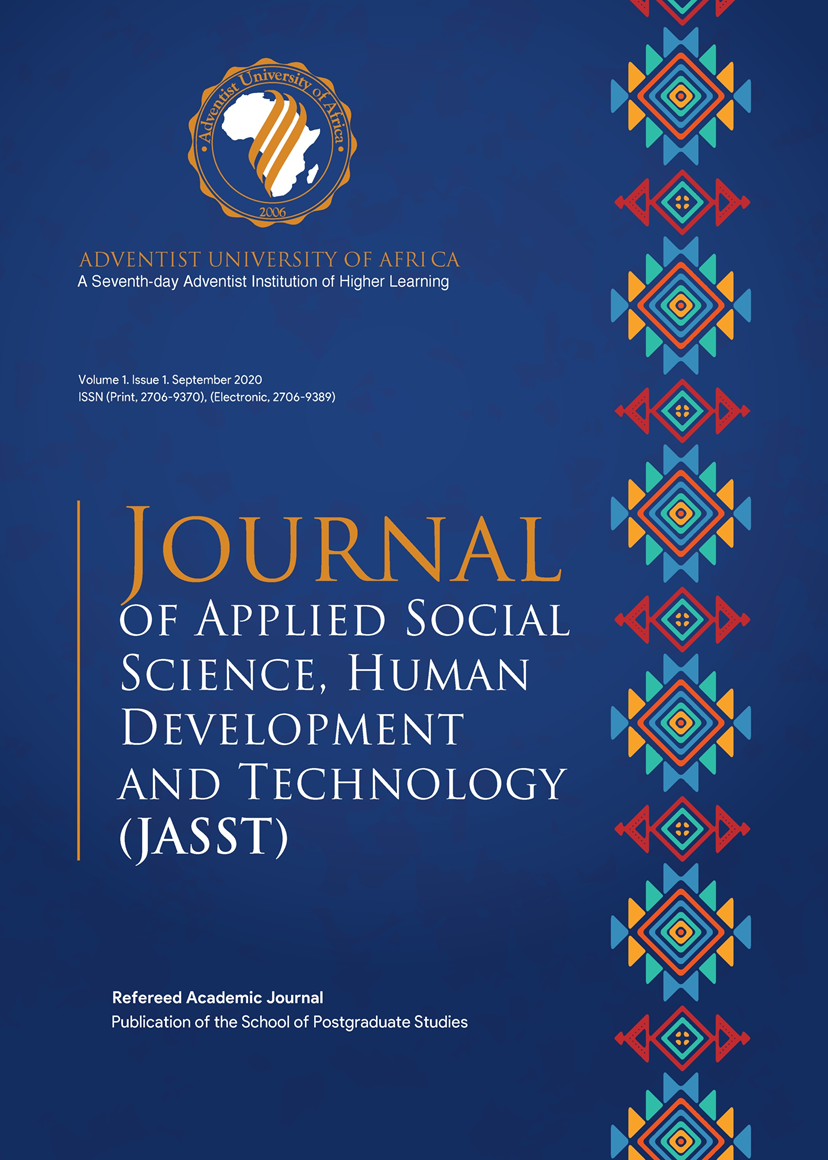 Journal of Applied Social Science, Human Development and Technology (JASST)